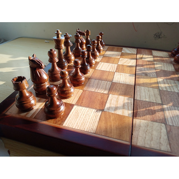 Mua Bàn cờ vua gỗ hương tại Vua cờ Chính hãng Giá rẻ - Hình ảnh 4