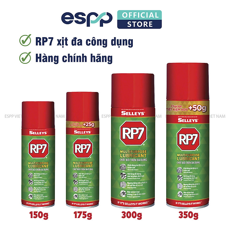 Dầu tẩy rỉ sét và chất bôi trơn SELLEYS RP7 (150g)