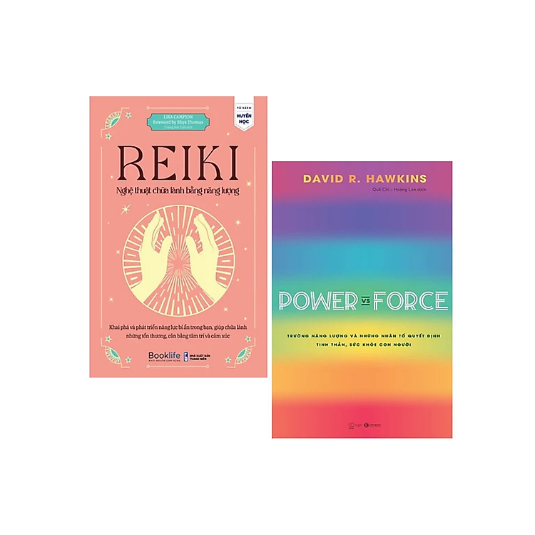 Combo 2 Cuốn Phương Pháp Chữa Lành: Reiki Nghệ Thuật Chữa Lành Bằng Năng Lượng + Power Vs Force - Trường Năng Lượng Và Những Nhân Tố Quyết Định Tinh Thần Và Sức Khỏe Con Người