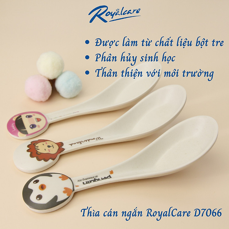 Thìa bột tre kháng khuẩn ROYALCARE cho bé Chính hãng Giá tốt - Hình ảnh 4