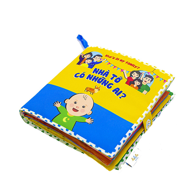 Sách vải Lalala baby Nhà tớ có những ai?- Who's is my family?