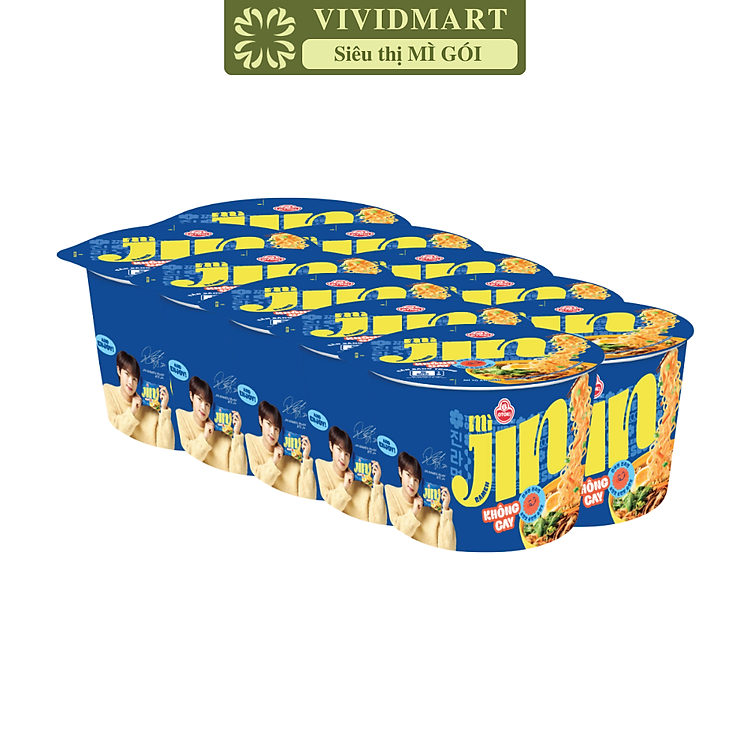 OTTOGI - Mì tô Jin hương vị Không cay, Mì Không cay Jin tô, Mì tô Jin Không cay, Mì tô Ottogi ăn liền (110g/tô)