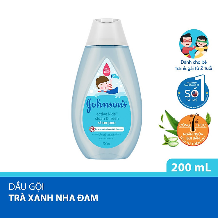 Dầu gội Johnson's Baby thơm mát năng động (200ml)
