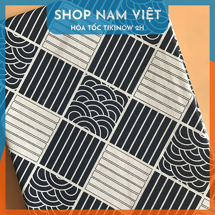 Vải Linen Thô Họa Tiết Nhật (Khổ lớn)