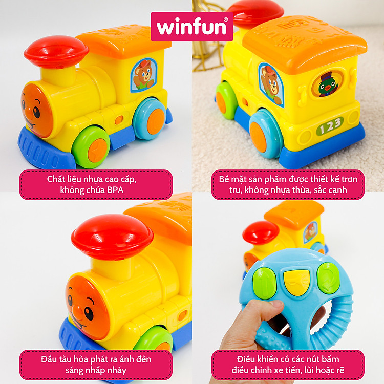 Đồ chơi tàu hoả Winfun 1156 Chính hãng Ưu đãi - Hình ảnh 2
