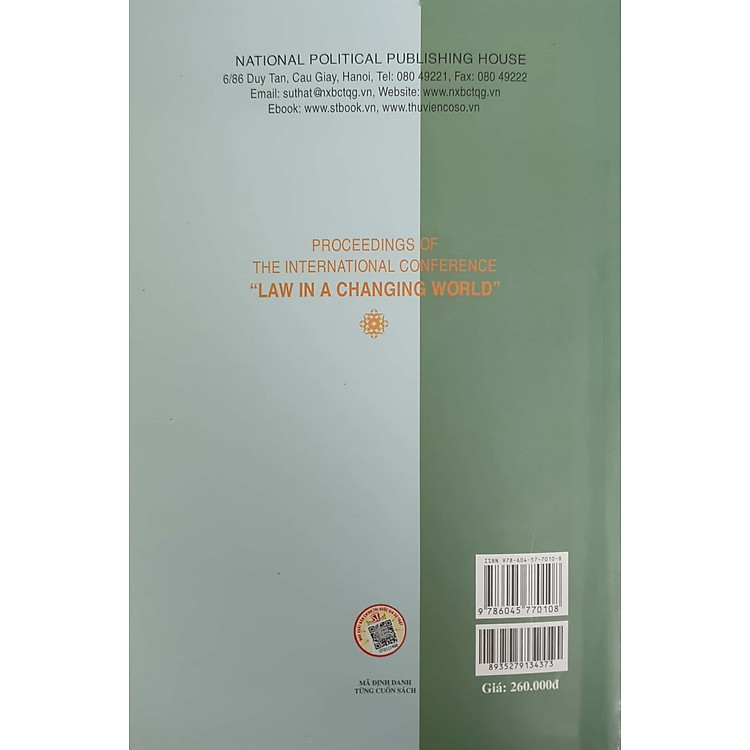 Proceedings of the International Conference "Law in a Changing World - Ảnh 2