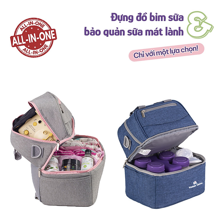 Balo Giữ Nhiệt Mama’s Choice - Hồng Chính hãng Giá rẻ - Hình ảnh 2