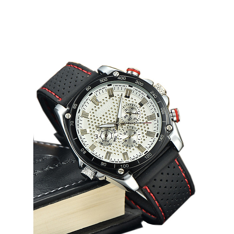 Đồng Hồ có lịch tuần và ngày,chống nước,da bền đẹp-510