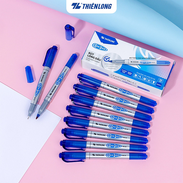 Bút Lông Dầu Thiên Long PM-04 (10 cây) - Ảnh 2