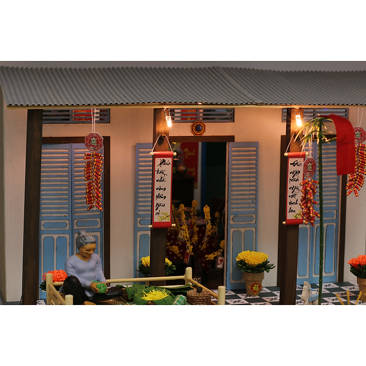 Mô hình DIY Tết Sài Gòn Xưa Chính hãng Giá rẻ - Hình ảnh 4