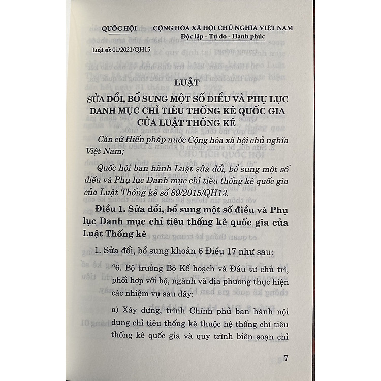 Luật Thống Kê Năm 2015 (Sửa đổi, bổ sung năm 2021) - Ảnh 2