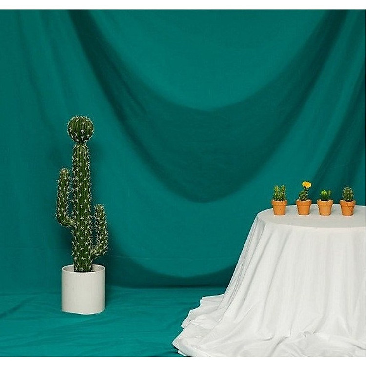 Phông vải đơn sắc xanh lục 2.9x5m