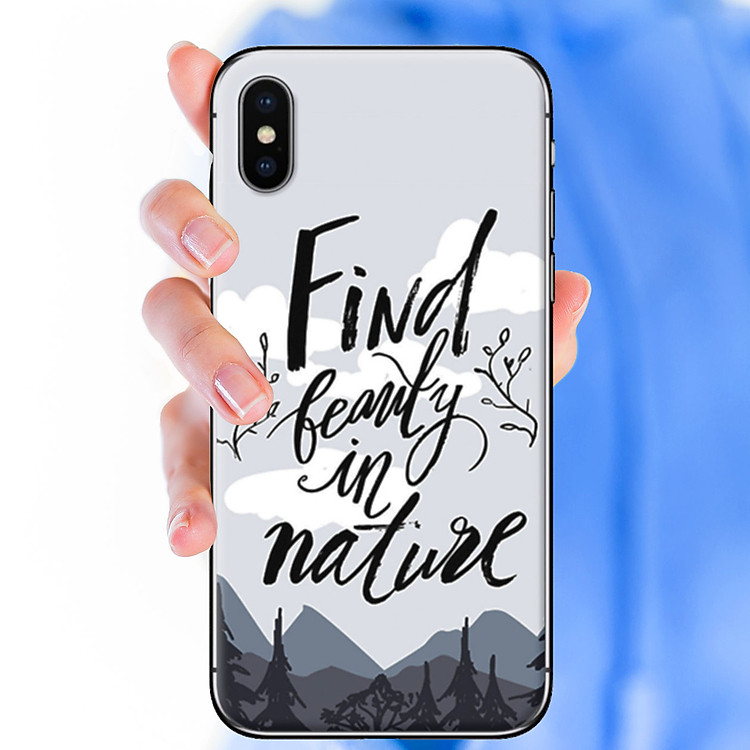 Ốp lưng dành cho iPhone X mẫu Vẻ đẹp thiên nhiên