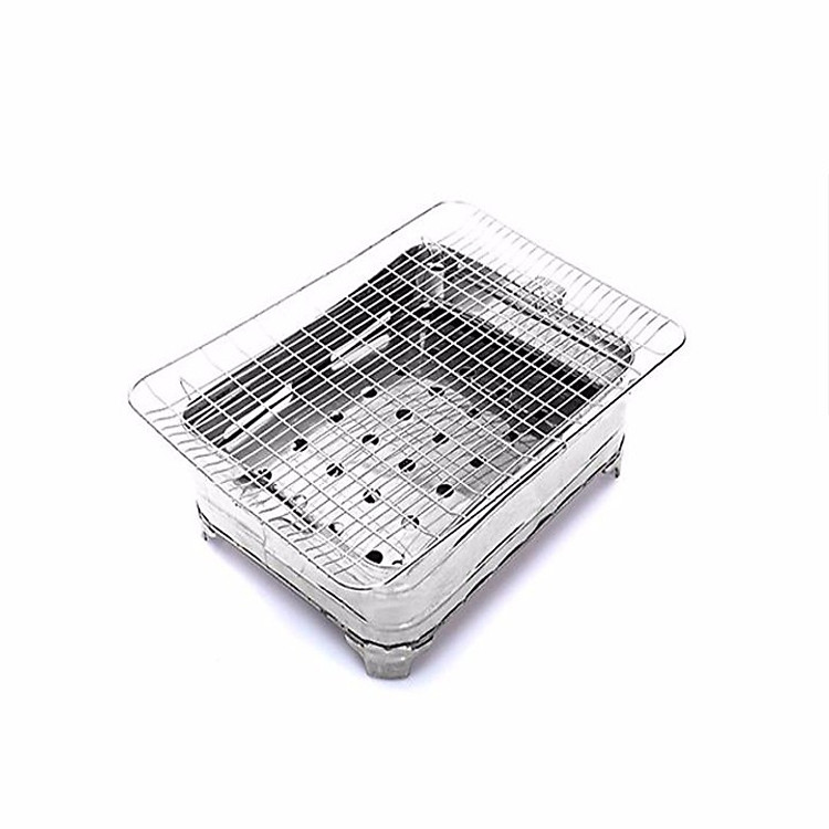 Lò nướng than inox du lịch tiện dụng loại lớn