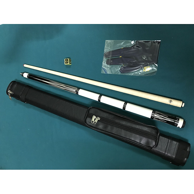 Cơ bida ba băng trợ lực Trắng Dufferin ngọn LDC.