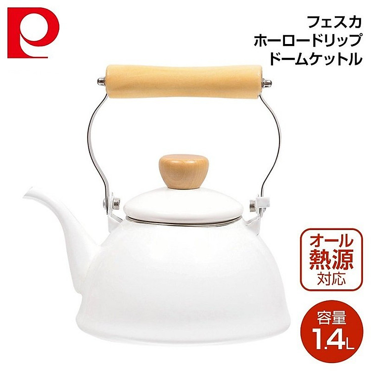 Ấm đun nước phong cách Decor Pearl Metal Fesca 1.4L dùng được cho bếp từ - Hàng nội địa Nhật Bản nhập khẩu Chính Hãng