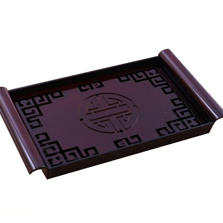 Khay đựng ấm chén giả gỗ siêu đẹp