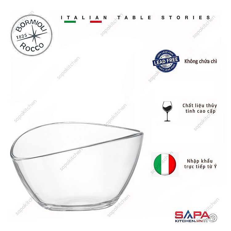 Chén kem thủy tinh trong Aria Beta 250ml - Bormioli Rocco - Italy
