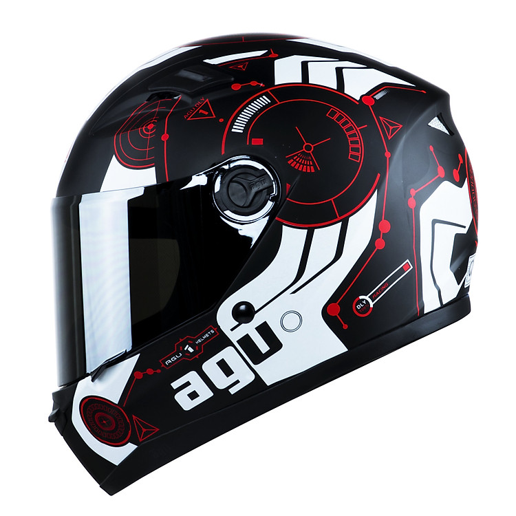 Mũ bảo hiểm AGU tem đồng hồ 43