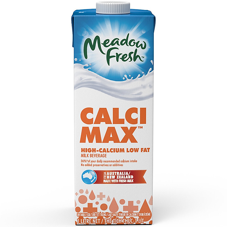 Sữa tươi tiệt trùng giàu canxi Meadow Fresh 1L