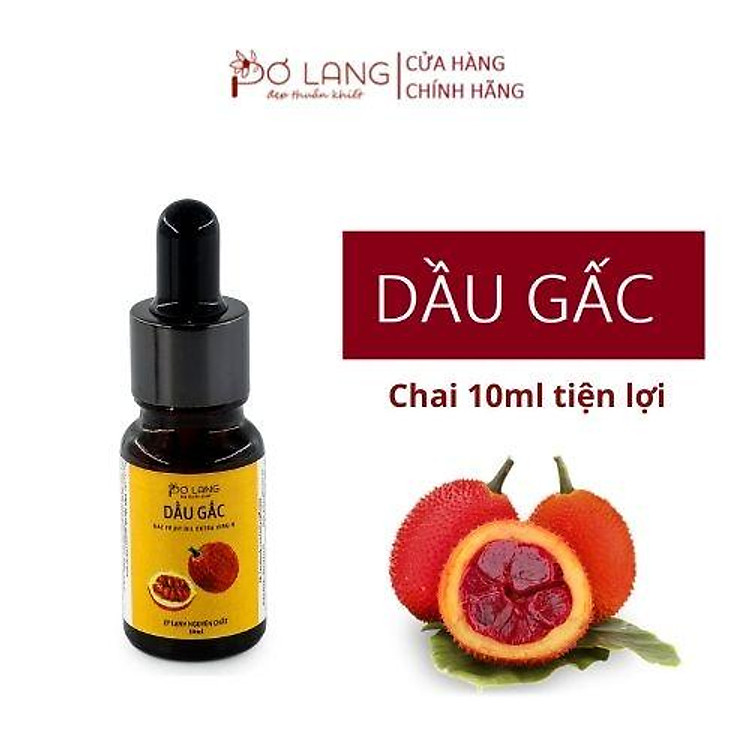 Dầu gấc ép lạnh 10ml Pơ Lang