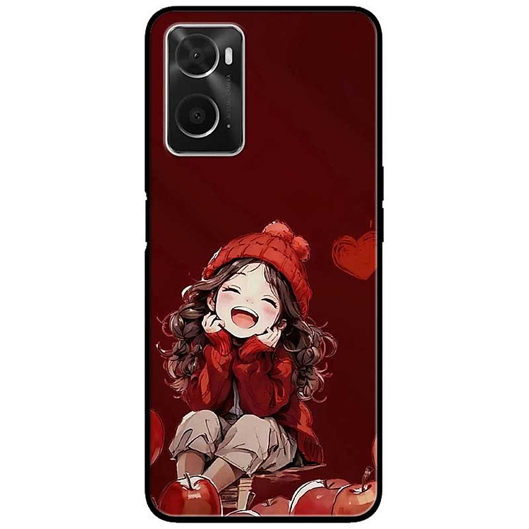 Ốp lưng cho Oppo A36 - A60 4G - A74 - A76 - Oppo A95 4G - A96 4G - Cô Gái Yêu Đời - Hàng Chính Hãng