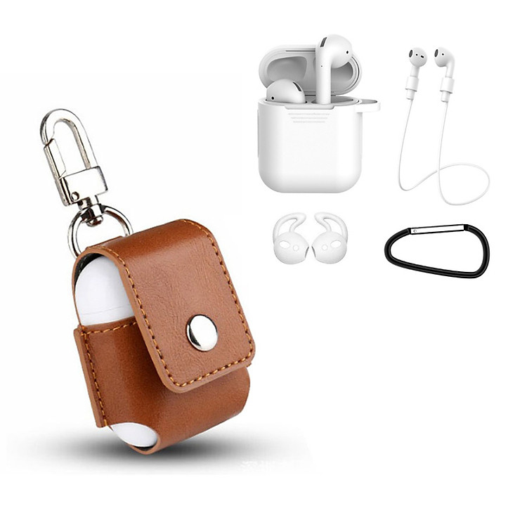 Combo 2 bộ bao đựng tai nghe tai nghe Airpods