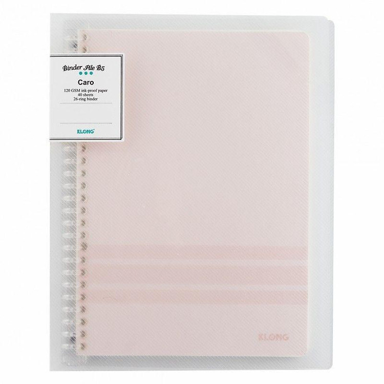 Sổ Còng Nhựa 26 Chấu Caro KLONG B5 (40 tờ) - Ảnh 3