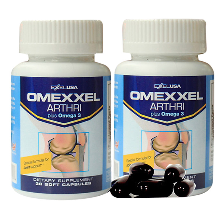 Combo 2 lọ viên uống bổ khớp, ngăn ngừa thoái hóa khớp Omexxel Arthri 60 viên - Xuất xứ Mỹ