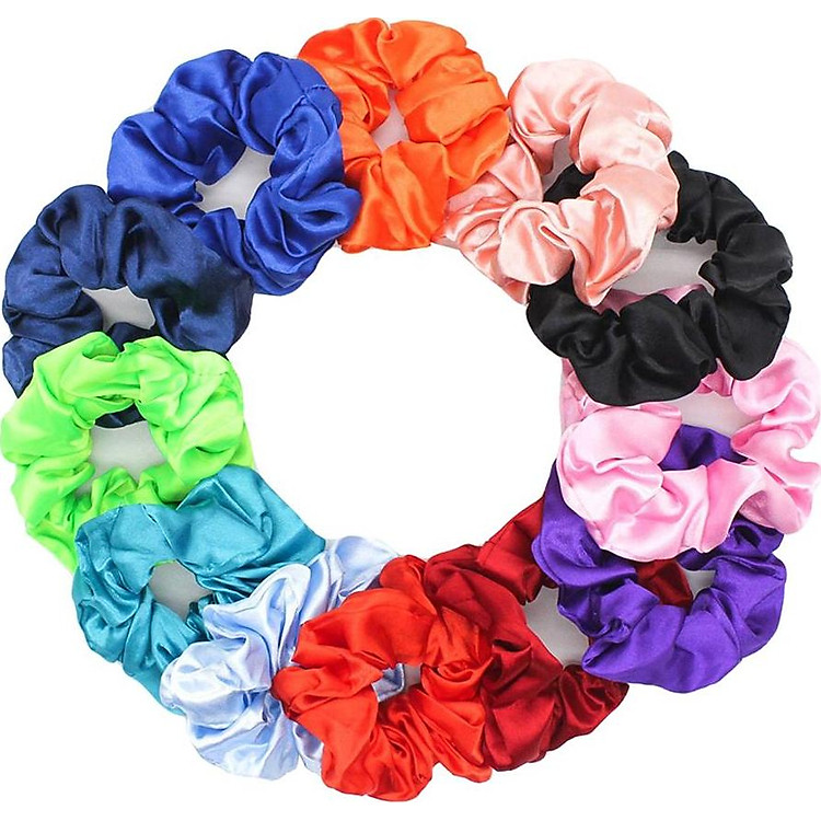 Set 10 Dây Buộc Tóc Nhiều Màu Sắc