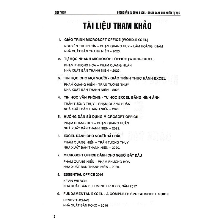 Hướng Dẫn Sử Dụng Excel - Excel Dành Cho Người Tự Học - Ảnh 2
