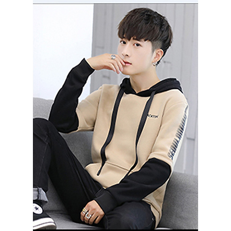 Áo Khoác Hoodie Nam Phối Hai Màu TKLXB33