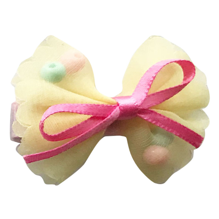 Kẹp Nơ Hạt Nhựa CucKeo Kids T51821 - Vàng