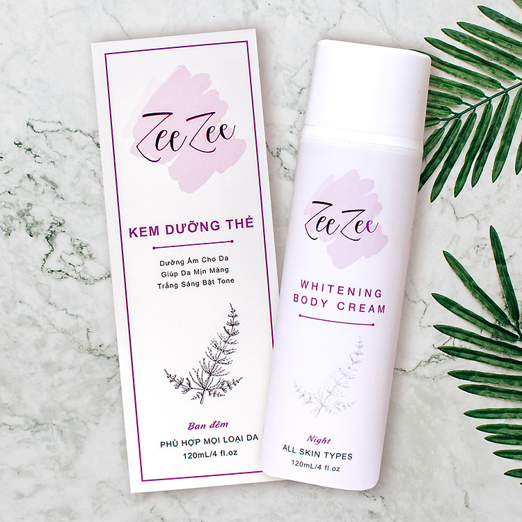 Kem Dưỡng Trắng Da Ban Đêm ZEE ZEE - Bật Tông Sau 7 Ngày | 120ml / ZEE ZEE Whitening Body Night Cream - Bring Perfect Beauty | 120ml