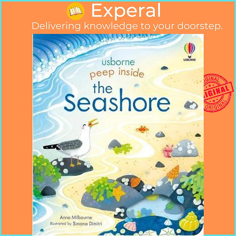 Sách - Peep Inside the Seashore by Anna Milbourne (UK edition, paperback)