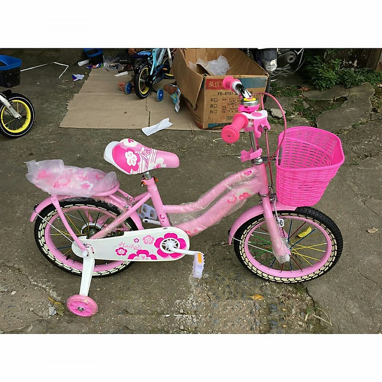 Xe đạp nữ cho bé gái bánh 12/14/16/18 (cho bé 3-4t, 4-5t, 5-7t, 6-9t)