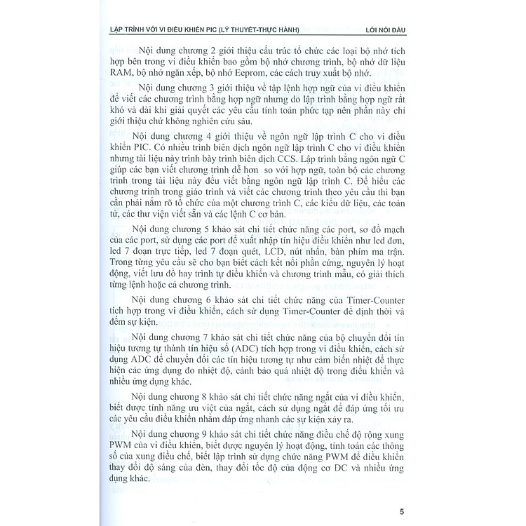 Lập Trình Với Vi Điều Khiển PIC (Lý Thuyết - Thực Hành) - Ảnh 5