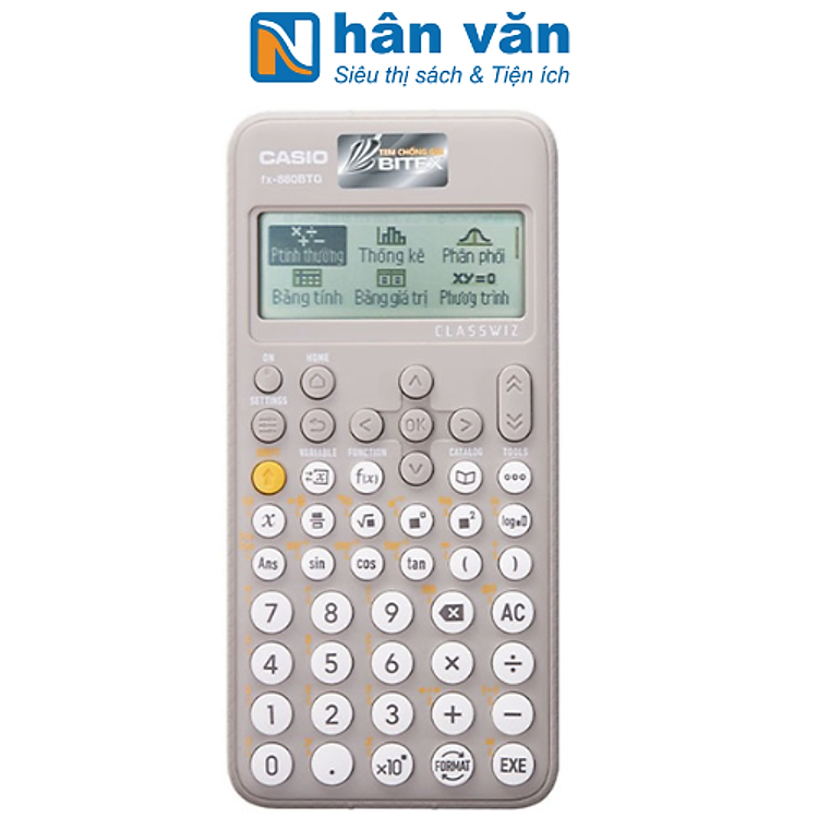 Máy Tính Casio FX 880 BTG – Màu Xám