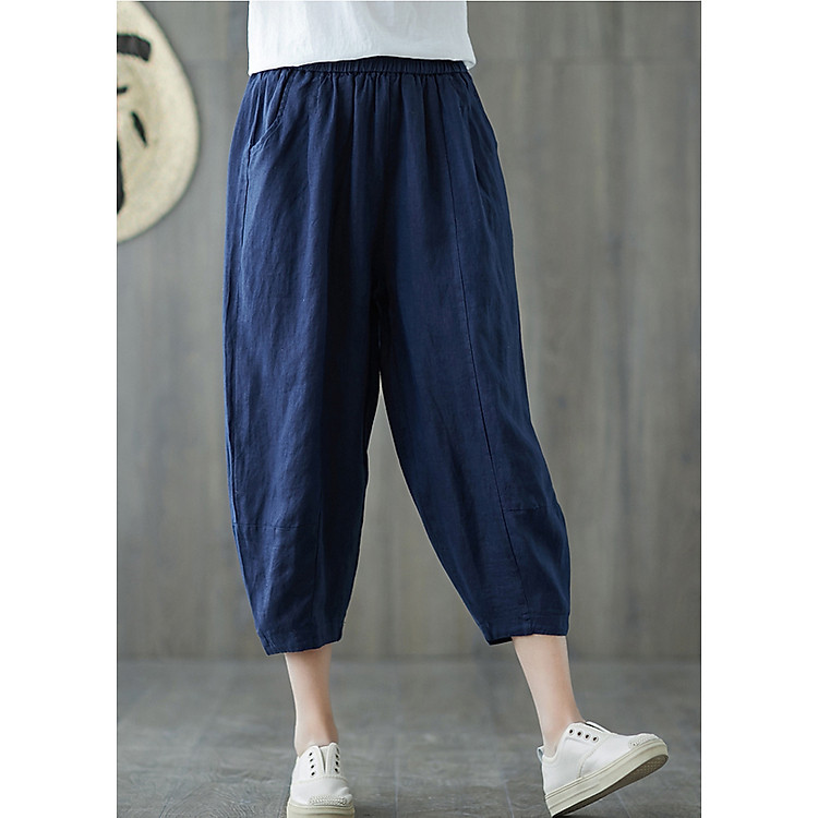 Quần nữ baggy lưng thun rộng mông ống túm ,độc đáo mới lạ 125