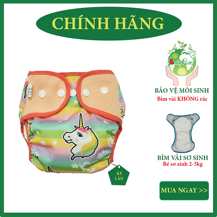 Mua Combo 3 bộ tã vải Sơ sinh BabyCute Chính hãng Giá rẻ - Hình ảnh 3