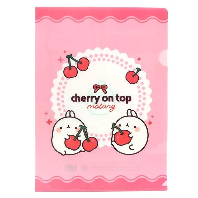 Bìa Lá Magic Ver.3 Size L Molang – Hồng