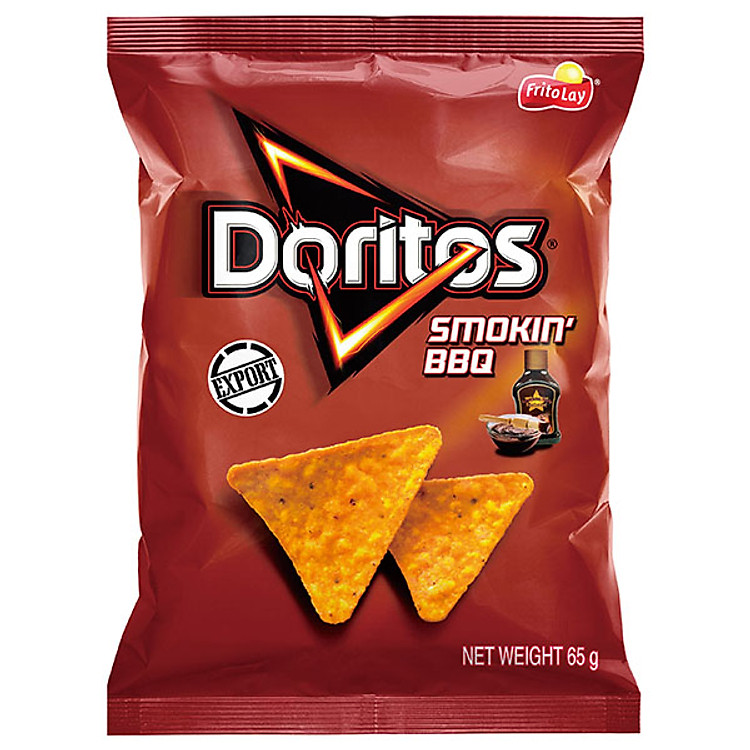 Bánh Snack ngô giòn Doritos vị BBQ nướng khói 65g
