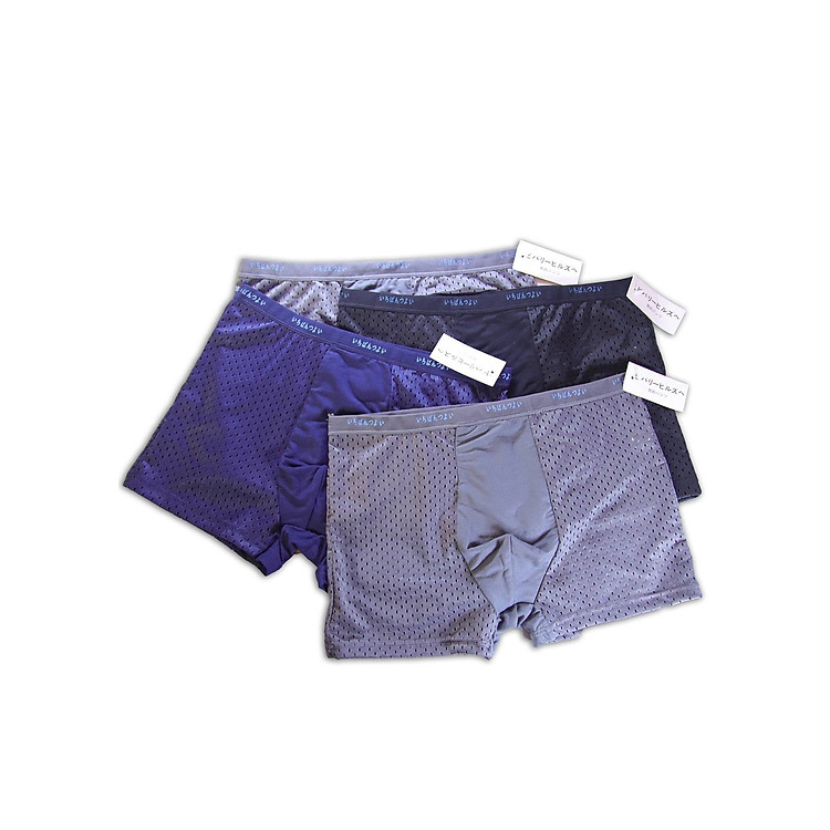 Hộp 4 Quần Lót Lưới Dành Cho Nam Thoáng Khí Cao Cấp ( Quần lót dạng đùi)
