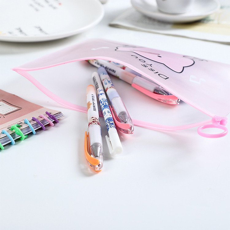 Túi zip đựng bút heo hồng cute pig pig - Ảnh 4