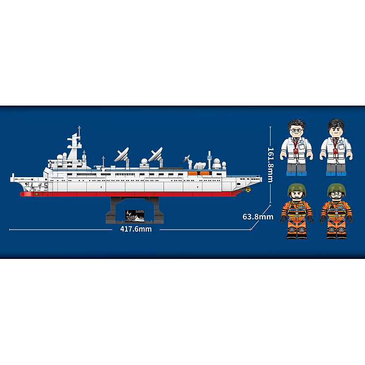 Đồ Chơi Lắp Ráp Tàu Hải Quân SEMBO Chính hãng Giá tốt - Hình ảnh 3