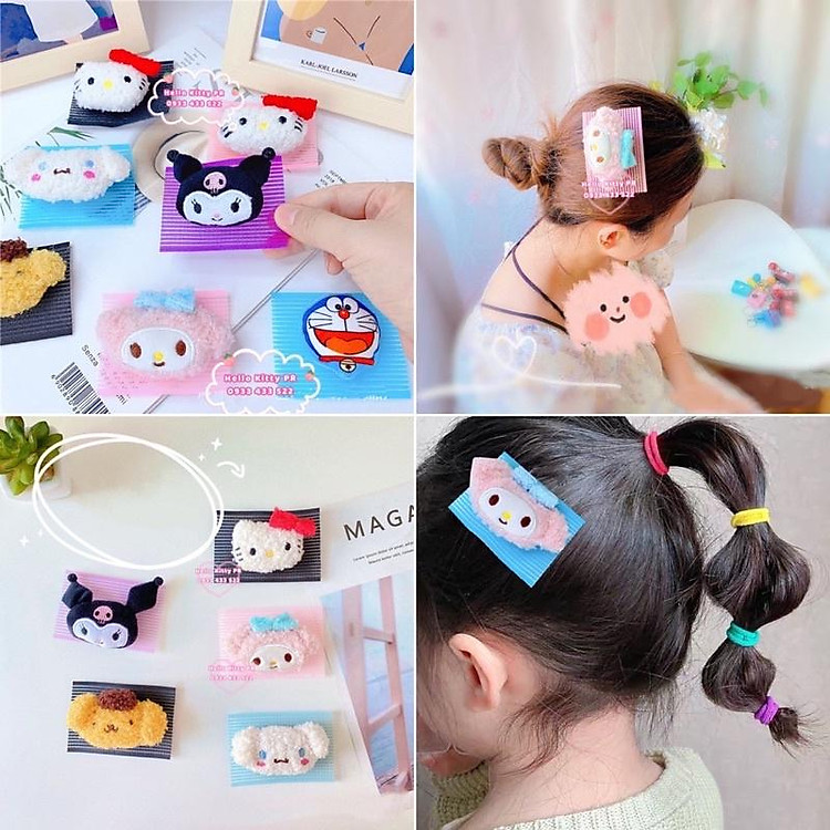 Miếng dán tóc cố định tóc mái Hello Kitty
