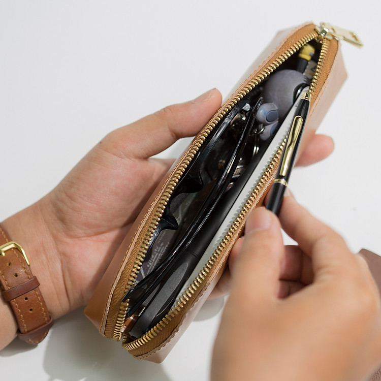 Túi da mini đựng bút P126 - Ảnh 3