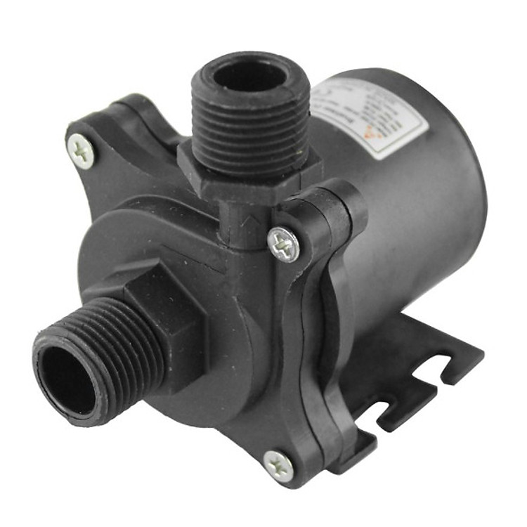 Bơm nước mini 7-24V lên cao 15m lưu lượng 1,500 lít ko than