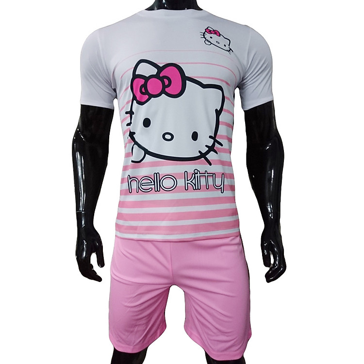 Bồ Đồ Đá Banh Hello Kitty Cực Hồng Nhạt - Áo Bóng Đá Cao Cấp