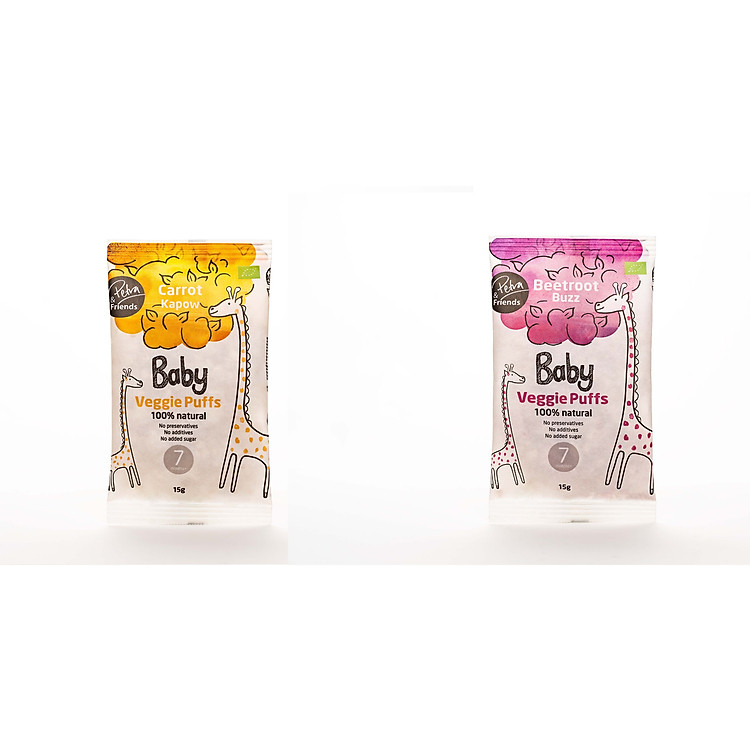 Bánh xốp rau củ Petra and Friends - 100% từ rau củ hữu cơ bổ dưỡng